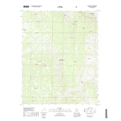 2018 Map of Hockett Peak, 2018 Print