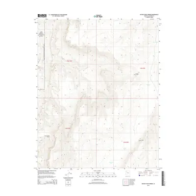 2014 Map of Hockey Puck Spring, 2014 Print
