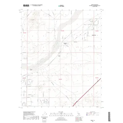 2018 Map of Hodge, 2018 Print