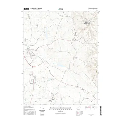 2016 Map of Hodgenville, 2016 Print