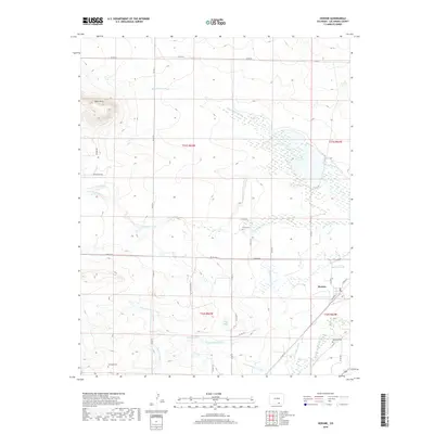 2019 Map of Hoehne, 2019 Print