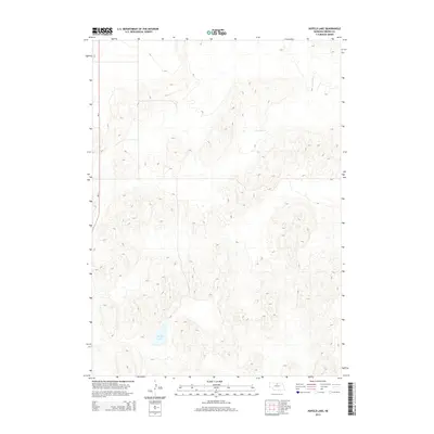 2014 Map of Hofeld Lake, 2014 Print