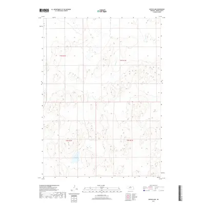 2017 Map of Hofeld Lake, 2017 Print