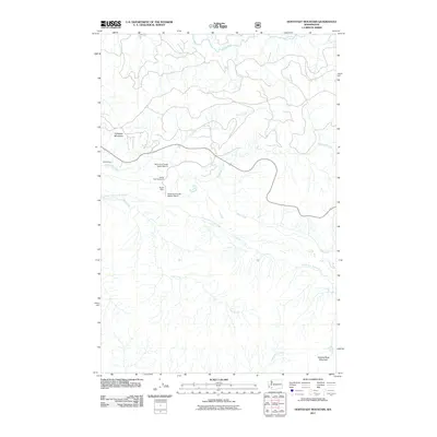 2011 Map of Hoffstadt Mountain, 2011 Print