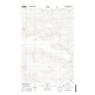 2013 Map of Hoffstadt Mountain, 2013 Print