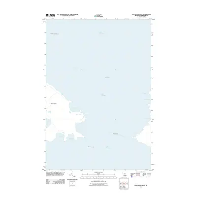 2011 Map of Hog Island West, 2011 Print