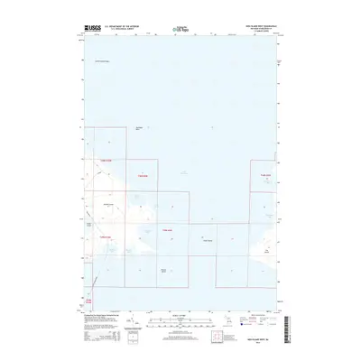 2014 Map of Hog Island West, 2014 Print