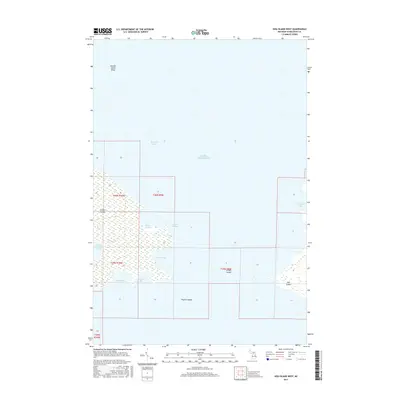 2017 Map of Hog Island West, 2017 Print