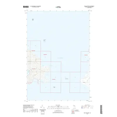 2019 Map of Hog Island West, 2019 Print