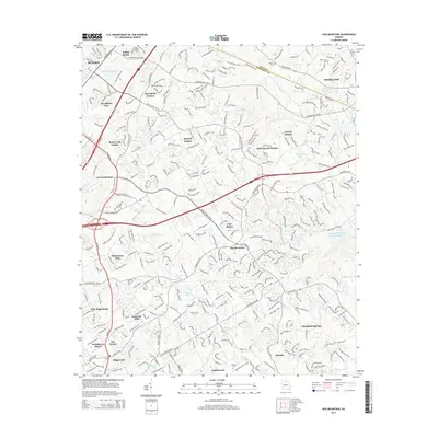 2014 Map of Hog Mountain, 2014 Print