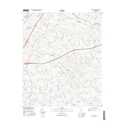 2017 Map of Hog Mountain, 2017 Print