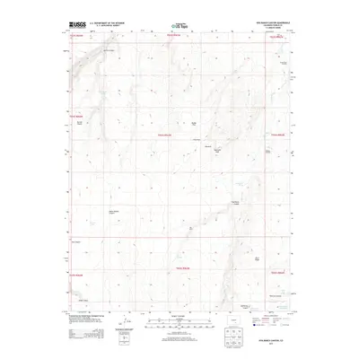 2013 Map of Hog Ranch Canyon, 2013 Print
