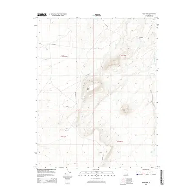 2014 Map of Hogan Mesa, 2014 Print