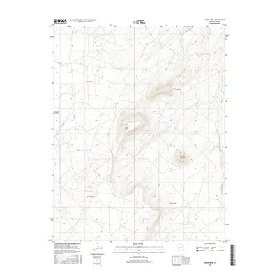2017 Map of Hogan Mesa, 2017 Print