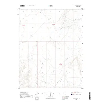 2018 Map of Hogansaani Spring, 2018 Print