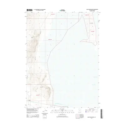 2014 Map of Hogup Ridge North, 2014 Print