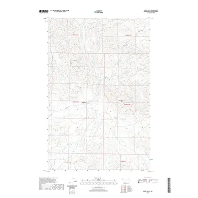 2020 Map of Hoko Falls, 2020 Print