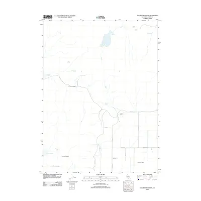 2012 Map of Holbrook Canyon, 2012 Print