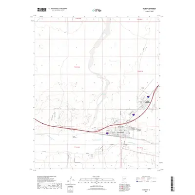 2018 Map of Holbrook, 2018 Print