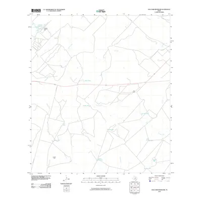 2010 Map of Holcomb Reservoir, 2010 Print