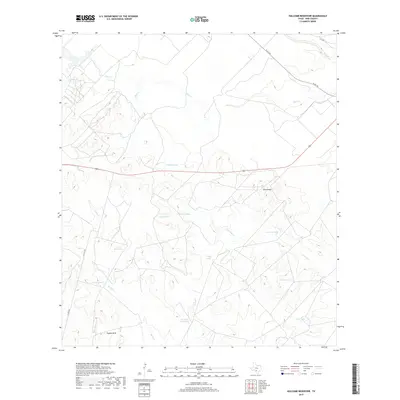 2019 Map of Holcomb Reservoir, 2019 Print