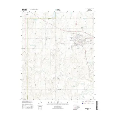 2016 Map of Holdenville, 2016 Print