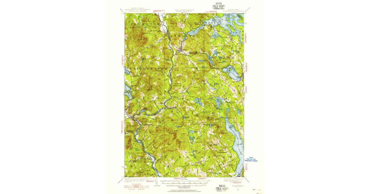 Old Maps of Hill NH for Genealogy - Holderness Belknap County Nh Usgs Topo 1925 P1956 Og 1200x630 