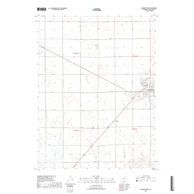 2017 Map of Holdrege West, 2017 Print