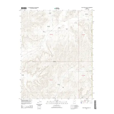 2014 Map of Hole In Rock Valley, 2014 Print