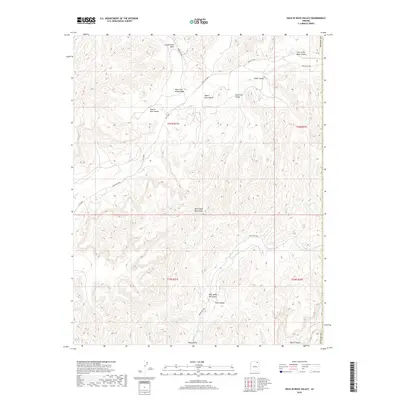 2018 Map of Hole In Rock Valley, 2018 Print