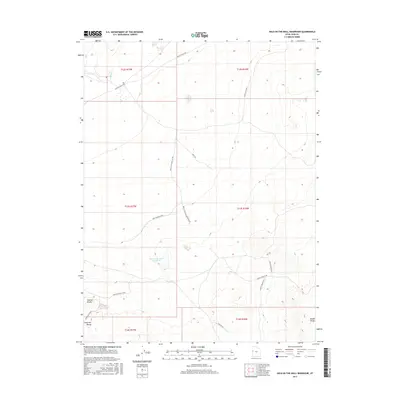 2017 Map of Hole-in-the-Wall Reservoir, 2017 Print