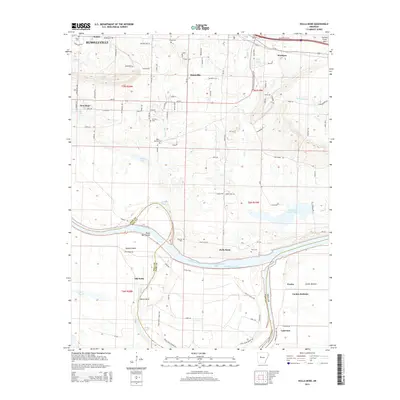 2014 Map of Holla Bend, 2014 Print