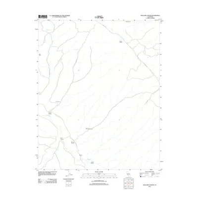 2012 Map of Holland Canyon, 2012 Print