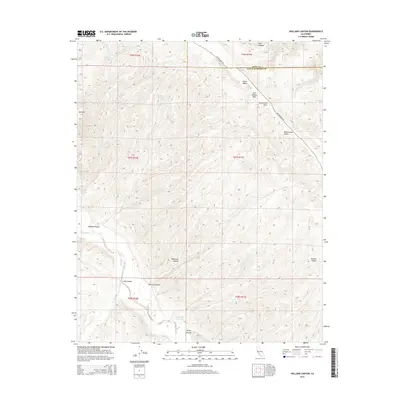 2015 Map of Holland Canyon, 2015 Print