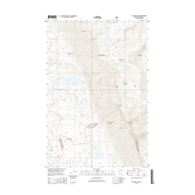 2014 Map of Holland Lake, 2014 Print