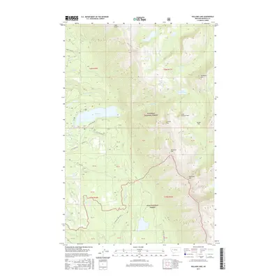 2017 Map of Holland Lake, 2017 Print