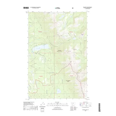 2020 Map of Holland Lake, 2020 Print