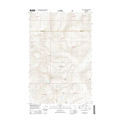 2014 Map of Holland Peak, 2014 Print