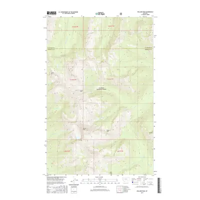 2017 Map of Holland Peak, 2017 Print