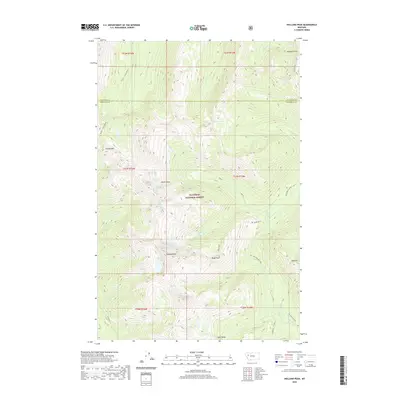 2020 Map of Holland Peak, 2020 Print