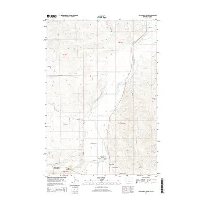 2014 Map of Hollenbeck Draw, 2014 Print