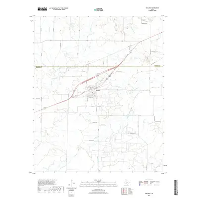 2019 Map of Holliday, 2019 Print