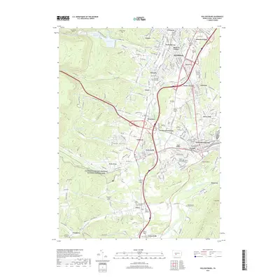 2019 Map of Hollidaysburg, 2019 Print