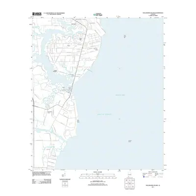 2011 Map of Hollingers Island, 2011 Print