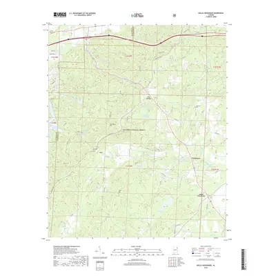 2018 Map of Hollis Crossroads, 2018 Print