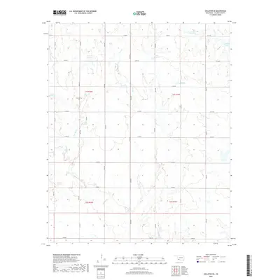 2018 Map of Hollister NE, 2018 Print