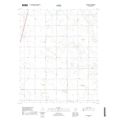 2018 Map of Hollister NW, 2018 Print