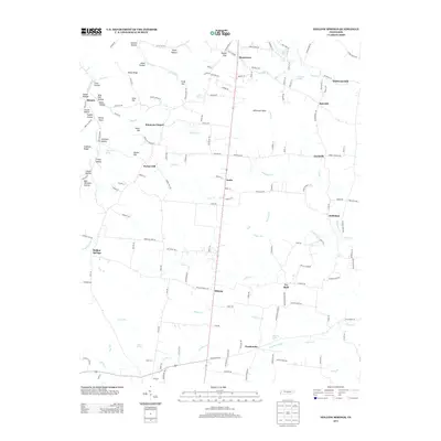 2013 Map of Hollow Springs, 2013 Print