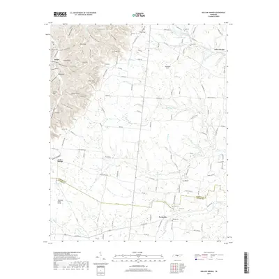 2019 Map of Hollow Springs, 2019 Print