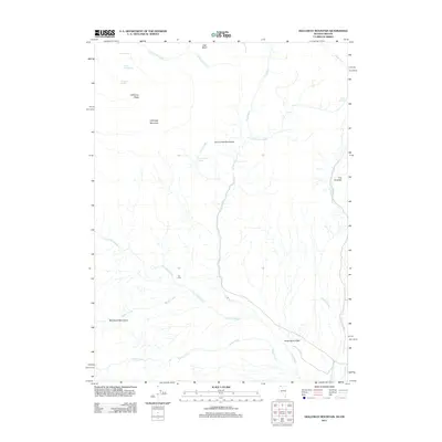 2011 Map of Holloway Mountain, 2011 Print